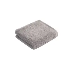 Handtuch 50/100 cm Vegan Life Silberfarben