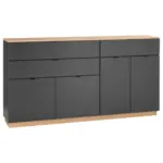 M&ouml;belix Sideboard 191cm Vince Anthrazit/Evoke Oak Dekor