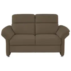 2-Sitzer-Sofa in Echtleder Grau