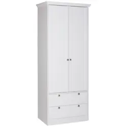 Dreht&uuml;renschrank in Wei&szlig;