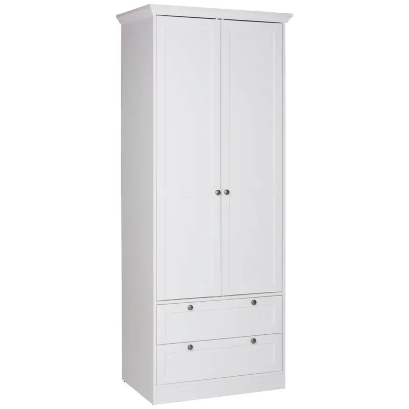 Dreht&uuml;renschrank in Wei&szlig;