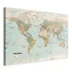 M&ouml;belix LEINWANDBILD Beige Mintgr&uuml;n B: 120 cm