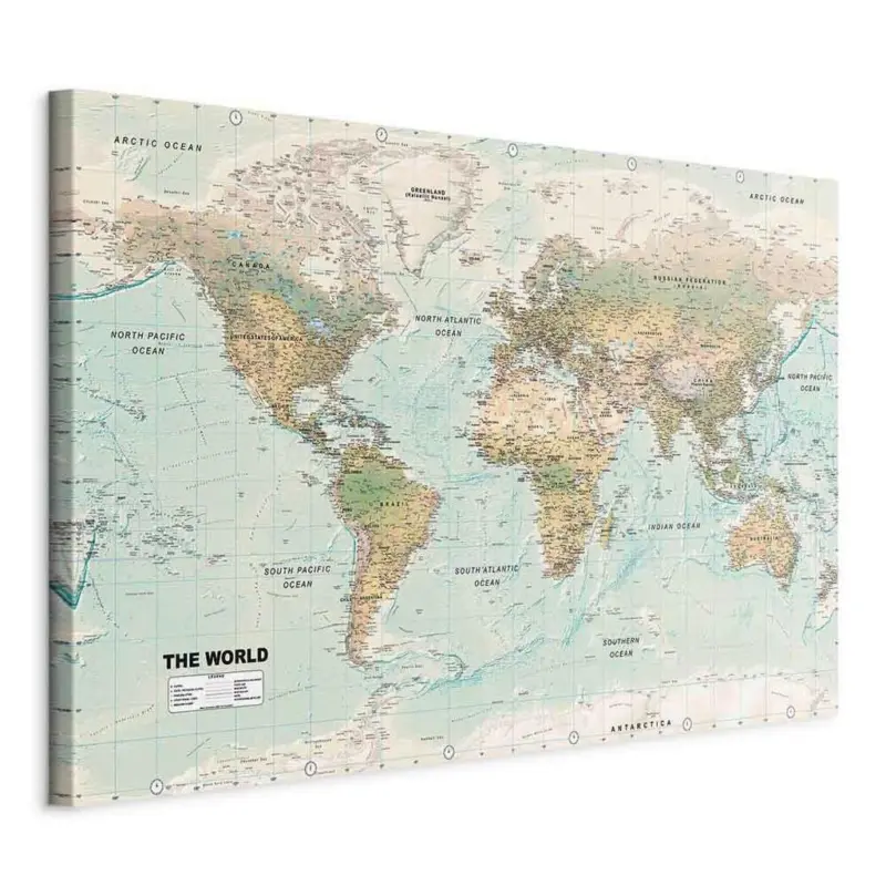LEINWANDBILD Beige Mintgr&uuml;n B: 120 cm