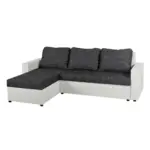 M&ouml;belix ECKSOFA Hit Schwarz, Wei&szlig; S: 147x228cm