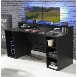 Gamingtisch 160/72/91 cm Schwarz