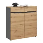 m&ouml;max Dornbirn - Ihr Trendm&ouml;belhaus in Dornbirn Kommode Memphis Graphitfarben/Eiche Artisan
