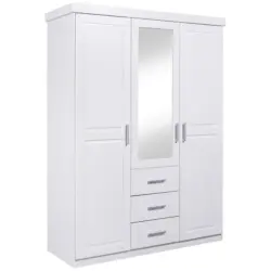 Kleiderschrank in Wei&szlig;