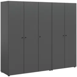 Dreht&uuml;renschrank in Anthrazit