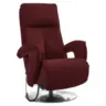 Relaxsessel 77/110/87 cm in Leder Rot