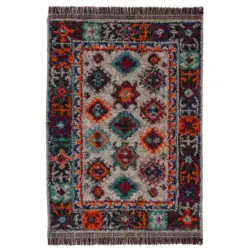 Hochflorteppich 133/190 cm Multicolor