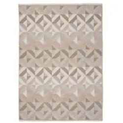 Flachwebeteppich 120/170 cm Olivia Grau, Beige