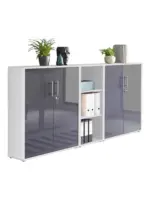 m&ouml;max Dornbirn - Ihr Trendm&ouml;belhaus in Dornbirn Aktenschrank Office Edition Sw Set 8 Wei&szlig;/Anthrazit