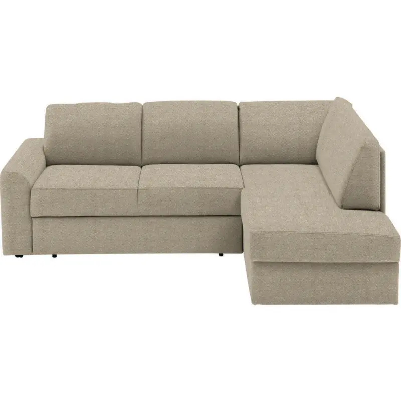 Wohnlandschaft in Webstoff Beige
