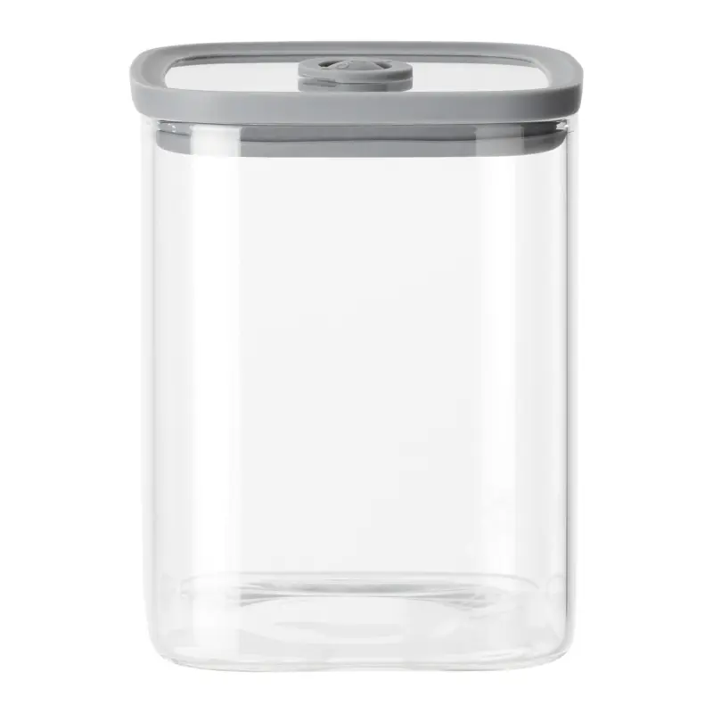 Vorratsglas Selina Grau/Klar ca. 1L