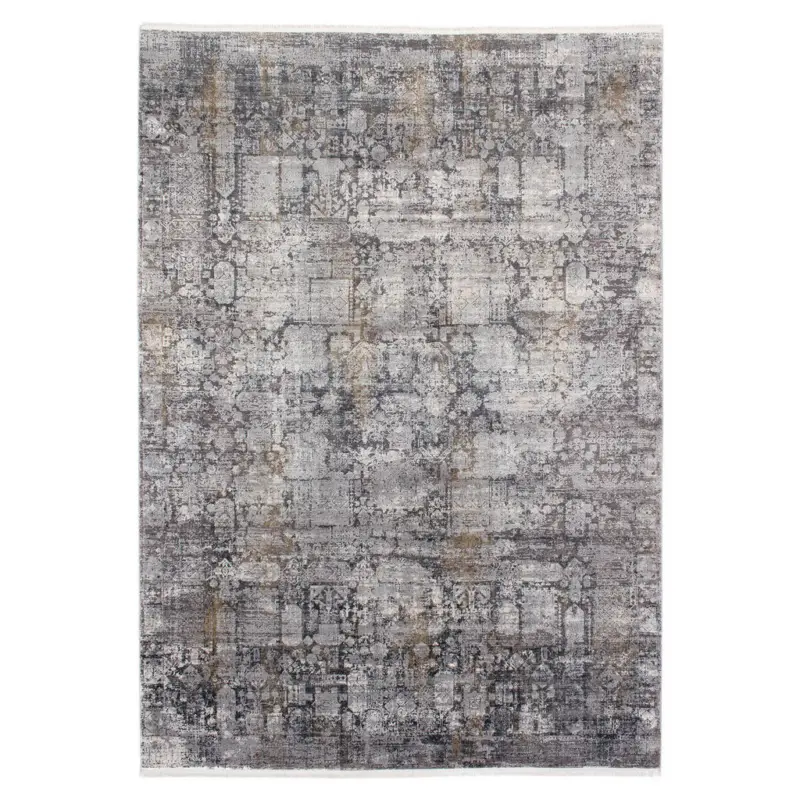 L&auml;ufer 80/250 cm Sinfonia Grau, Goldfarben