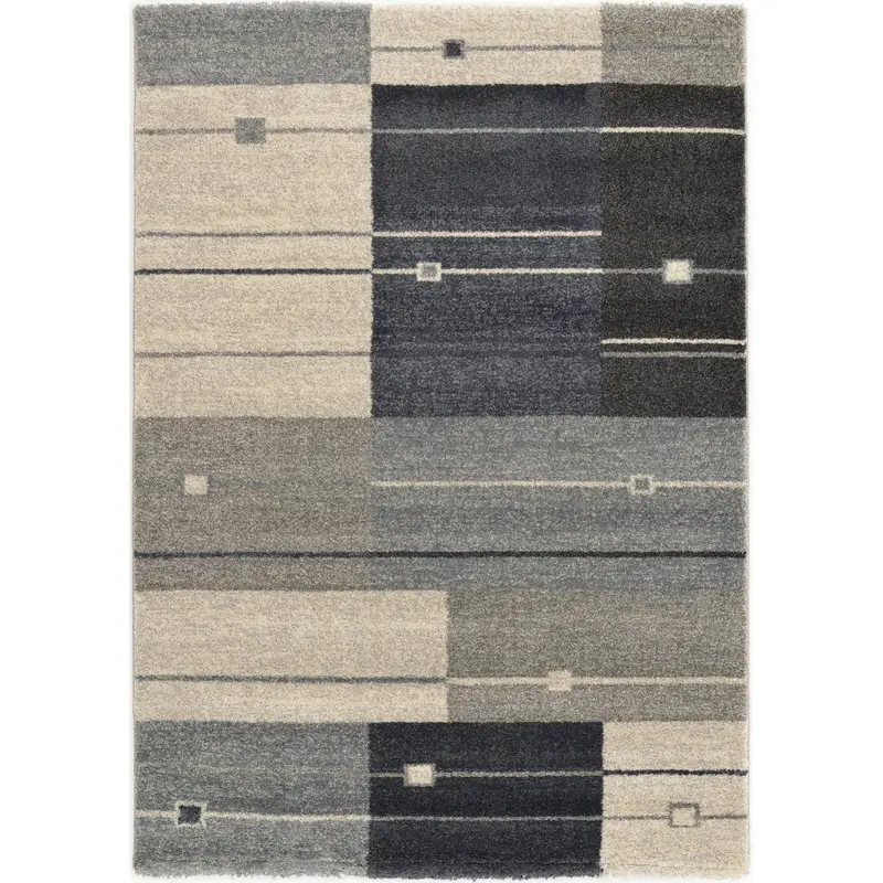 L&auml;ufer 80/200 cm Palazzo Alto Blau, Grau