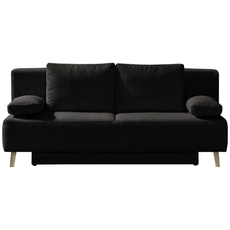 Schlafsofa Spicy in Cord Anthrazit, Grau