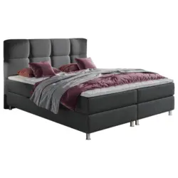 Boxbett 160/200 cm in Anthrazit