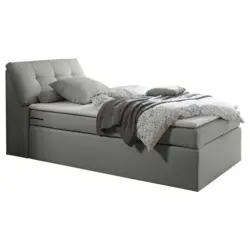 Boxspringbett 120/200 cm in Silberfarben