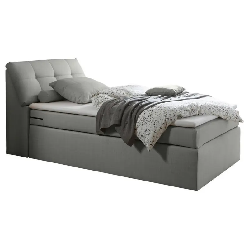 Boxspringbett 120/200 cm in Silberfarben