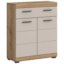 Midischrank Scout Kaschmir/Naturfarben B: 74 cm