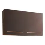 M&ouml;belix K&uuml;chenoberschrank Bilberry B: 100 cm Anthrazit 2 Dreht&uuml;ren
