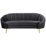 M&ouml;belix 3-Sitzer-Sofa Stella Dunkelgrau B: 210 cm