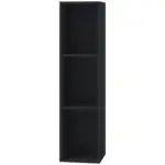 M&ouml;belix Schallplattenregal Platto 34 cm Schwarz Dekor