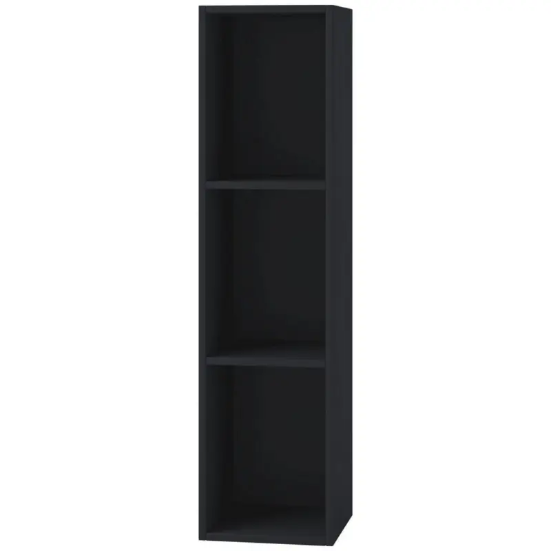 Schallplattenregal Platto 34 cm Schwarz Dekor