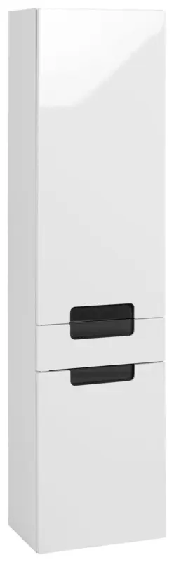 Hochschrank Siena Wei&szlig;/Anthrazit