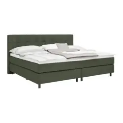 Boxspringbett Primo Dunkelgr&uuml;n ca. 240x200cm