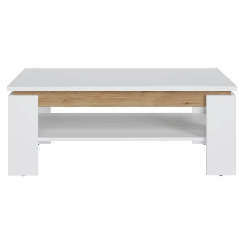 Couchtisch Calabria Wei&szlig;/Eiche Dekor B: 110 cm