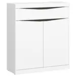 M&ouml;belix Schuhschrank Turino Alpinweiss/Grau B: 86 cm