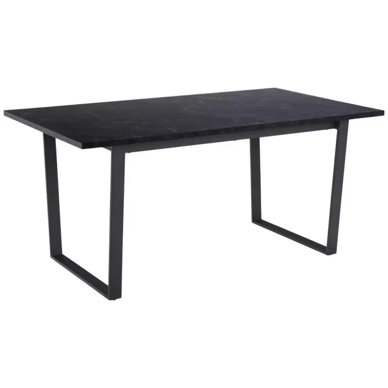 Esstisch rechteckig Amble 160x90x74 cm Schwarz