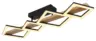 LED-Deckenleuchte Dustin Schwarz/Dunkelbraun max.35Watt Deckenlampe