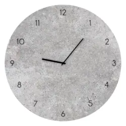 Wanduhr Grau &Oslash; ca. 30cm