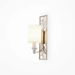 Wandleuchte Vittoria Goldfarben/Creme max. 40 Watt Wandlampe