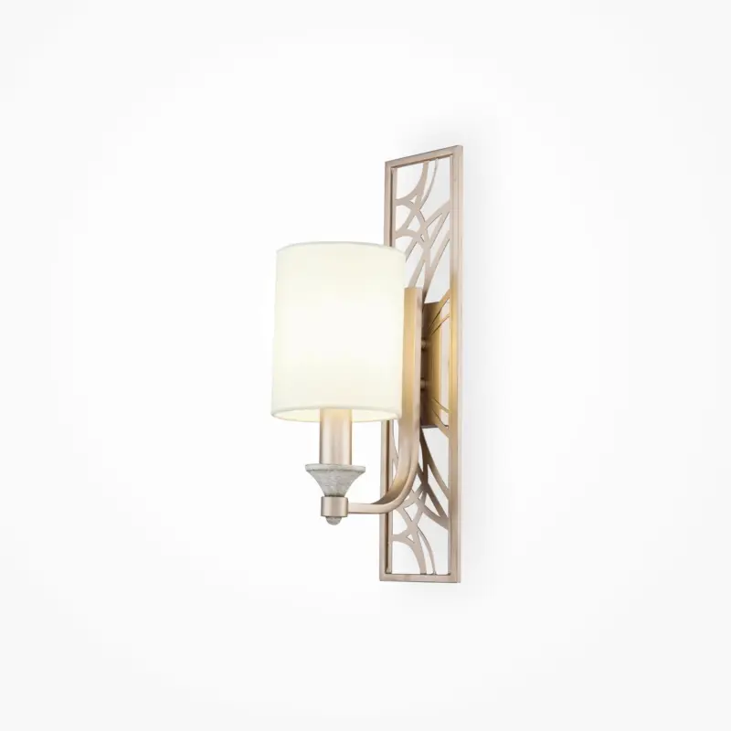 Wandleuchte Vittoria Goldfarben/Creme max. 40 Watt Wandlampe