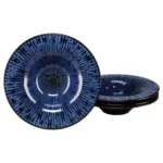 M&ouml;belix Gourmetteller Allegra blau/Schwarz, &Oslash; 30,5 cm