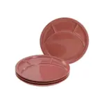 M&ouml;belix Fondouteller 4--Teilig Keramik, Rot