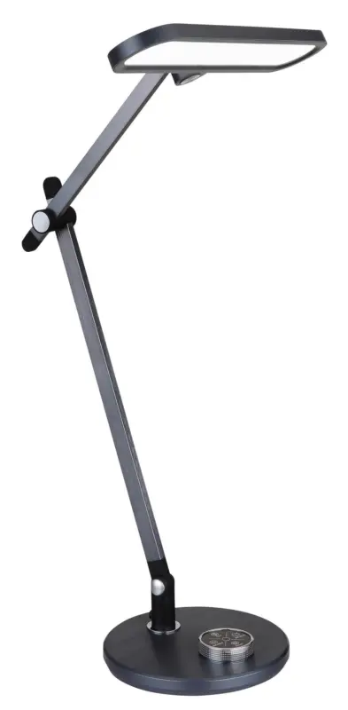 LED-Schreibtischleuchte Berletta Dunkelgrau max.12Watt Schreibtischlampe
