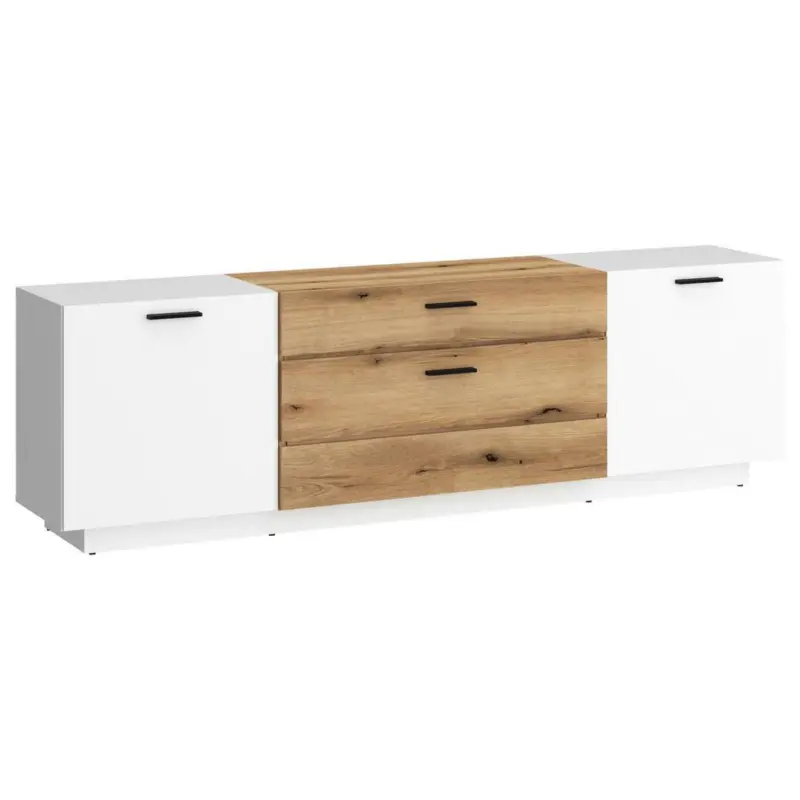 TV-Element Dalano Wei&szlig;/Eichefarben B: 175,9 cm
