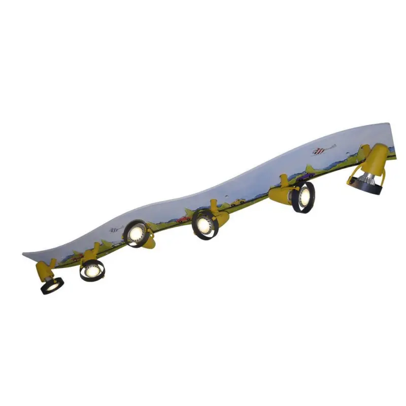 Kinderdeckenleuchte Autos L: 115 cm, drehbar