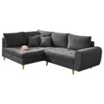 M&ouml;belix Ecksofa mit Holzf&uuml;&szlig;en + Kissen Alice, Webstoff