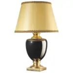 m&ouml;max Dornbirn - Ihr Trendm&ouml;belhaus in Dornbirn Tischleuchte Mozart Schwarz/Gold/Braun max. 22 W