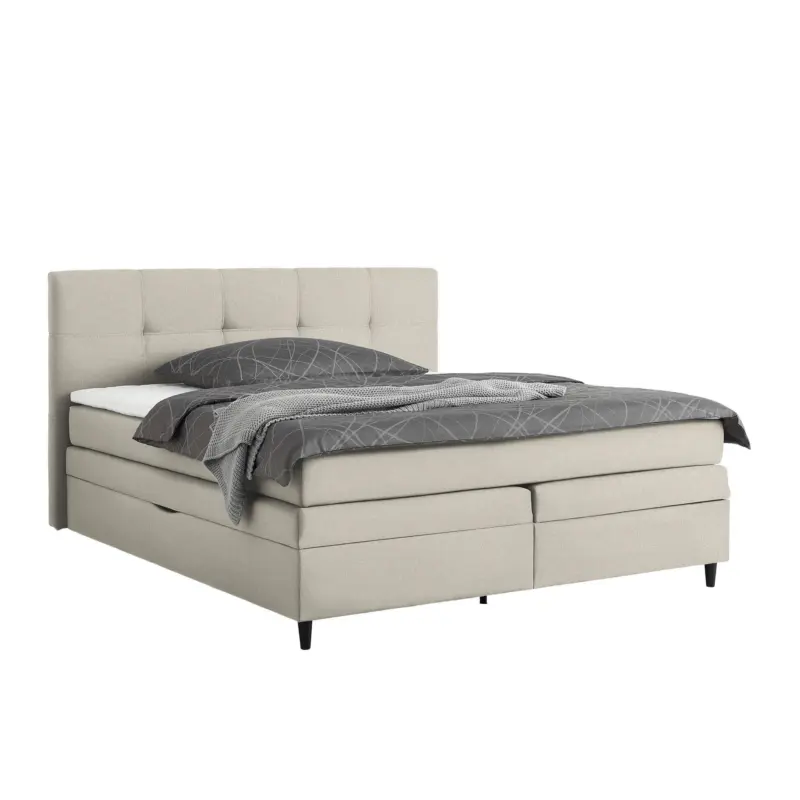 Boxspringbett Miami in Taupe ca. 160x200cm