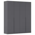 M&ouml;belix Dreht&uuml;renschrank Alabama Grau Metallic B: 181 cm
