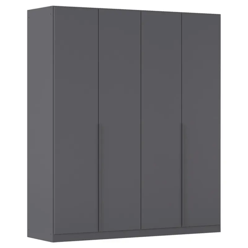 Dreht&uuml;renschrank Alabama Grau Metallic B: 181 cm