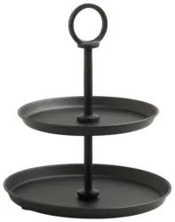 Etagere Glamour Schwarz