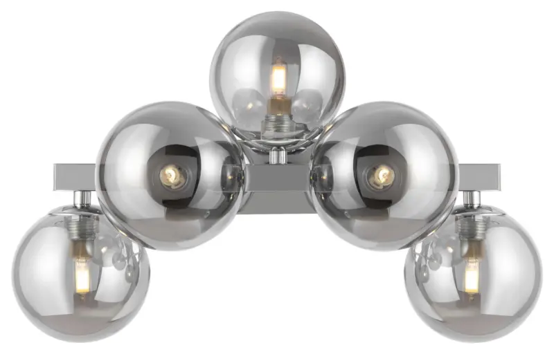 Wandleuchte Dallas Chrom max. 28 Watt Wandlampe